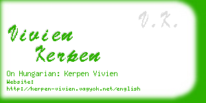 vivien kerpen business card